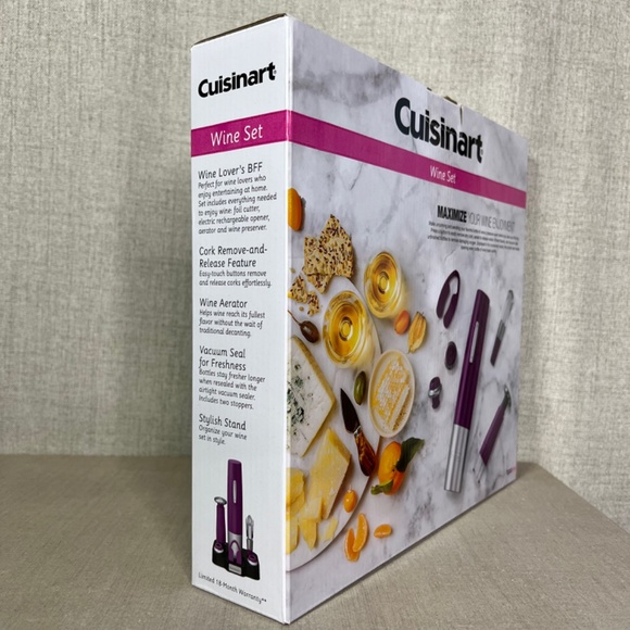 ❤️ Cuisinart Cordless Wine Opener Set with Aerator - Picture 5 of 10